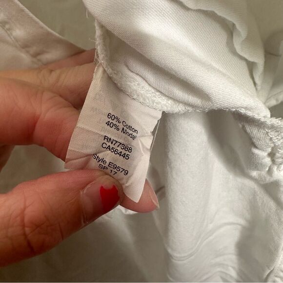 |EUC| MADEWELL Drapey Oversized Boyshirt in Pure White - Picture 7 of 7